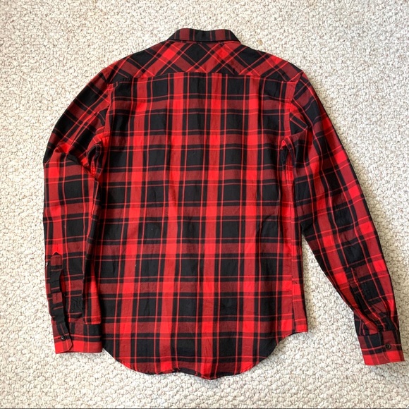 Zara red check shirt - Picture 3 of 3